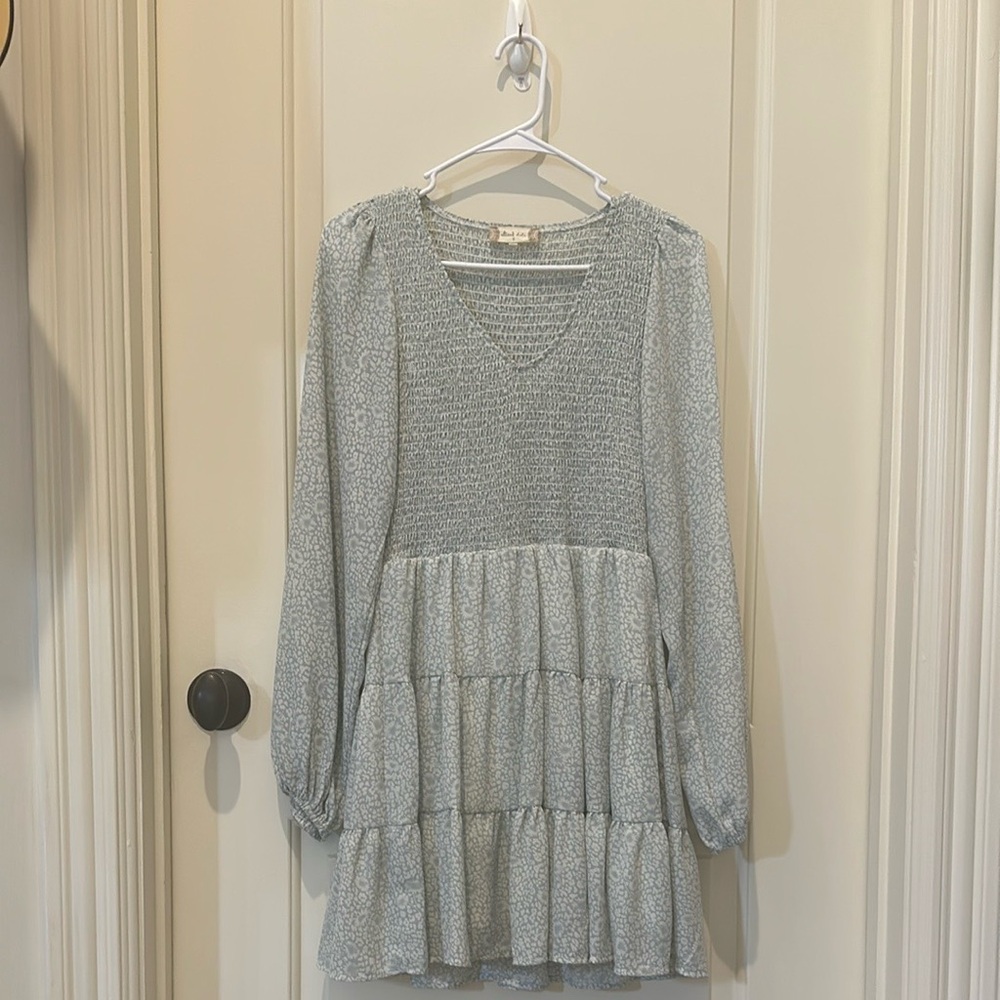 Altar'd State Flower Blue Dress